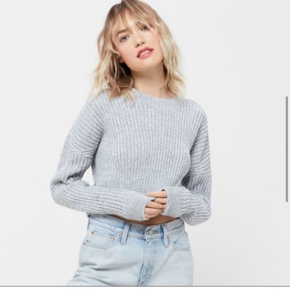 Urban outfitters // NWT Big Sur rib crop sweater